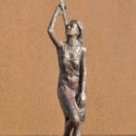 Mohn Lisa, Bronze, patiniert
